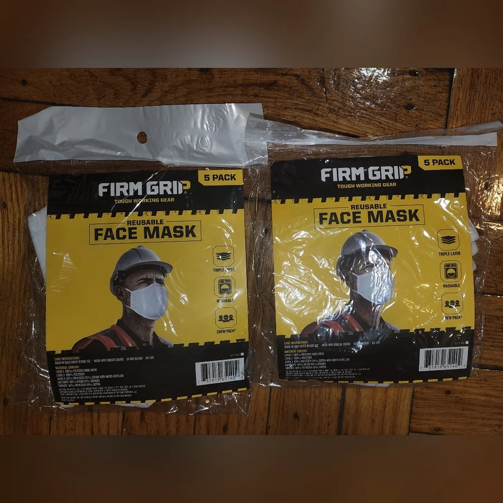 Face masks.